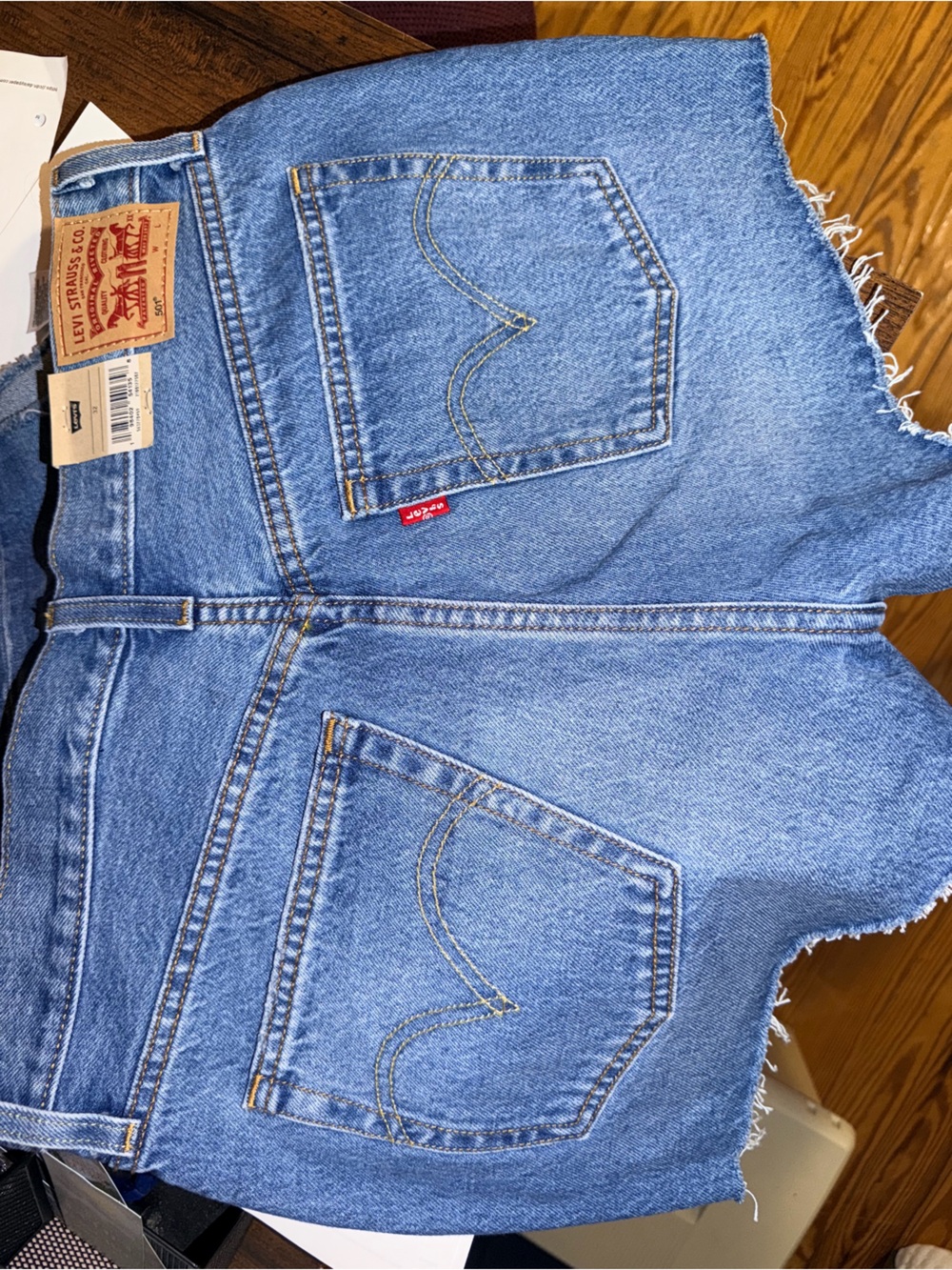 Levi's Blue Denim Jean Shorts